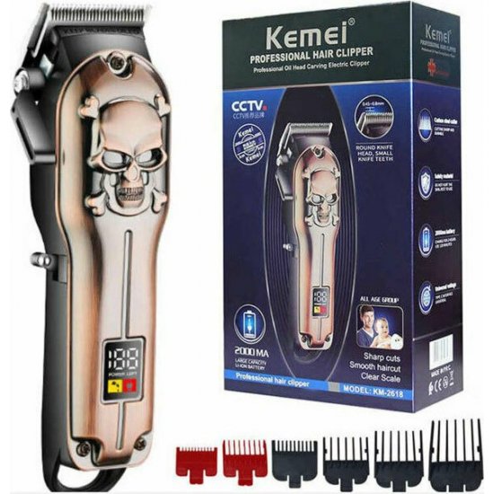 Επαναφορτιζόμενη Κουρευτική Μηχανή Kemei KM-2618