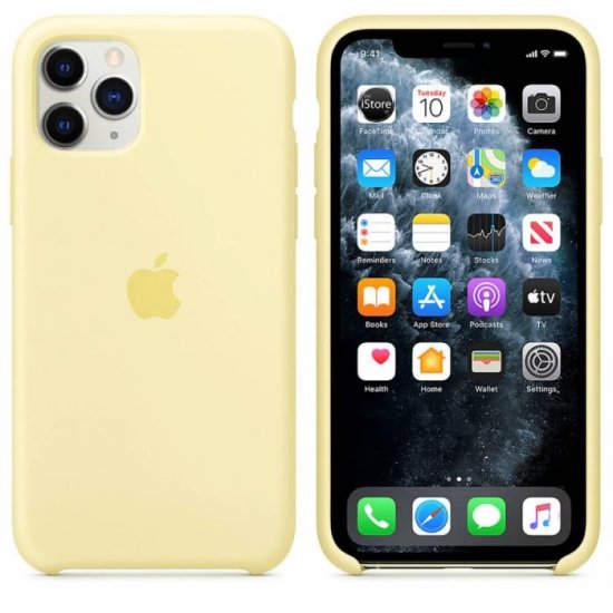 iPhone 11 Pro Max Κίτρινο Ανοιχτό Θήκη Σιλικόνης