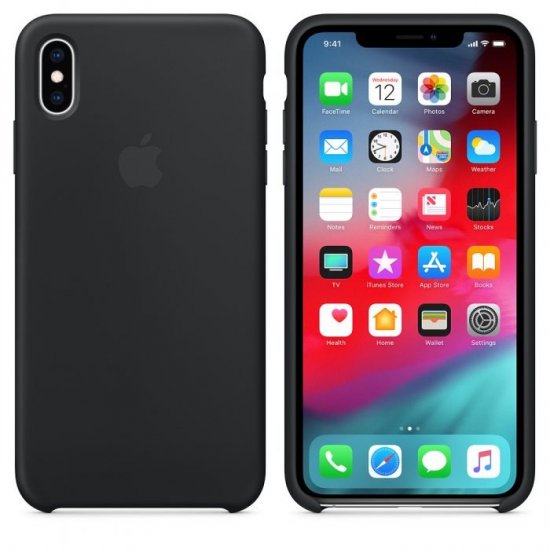 iPhone X/XS Μαύρη Θήκη Σιλικόνης iPhone X/XS Μαύρη Θήκη Σιλικόνης