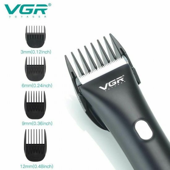 Επαναφορτιζόμενη Κουρευτική Μηχανή VGR V-185 Μαύρη Επαναφορτιζόμενη Κουρευτική Μηχανή VGR V-185 Μαύρη