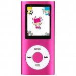 Andowl QPOD5 MP4 Player με Οθόνη 1.8" Φούξια