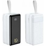 PowerBank Remax RPP-291 80000mAh 22.5W με 2 Θύρες USB-A και Θύρα USB-C   Λευκό