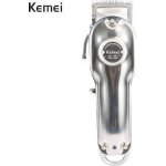 Επαναφορτιζόμενη Κουρευτική Μηχανή Kemei KM-1987   Ασημί