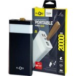 PowerBank KLGO KP-77 20000mAh με 2 Θύρες USB-A   Μαύρο