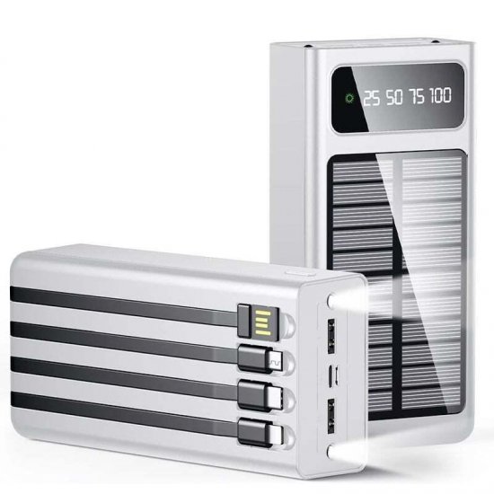Ηλιακό PowerBank KLGO KP-97 10000mAh Λευκό Ηλιακό PowerBank KLGO KP-97 10000mAh Λευκό