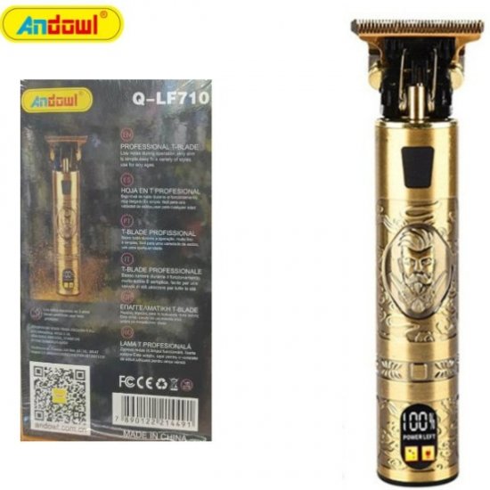 Επαναφορτιζόμενη Κουρευτική Μηχανή Andowl Q-LF710 Χρυσή Επαναφορτιζόμενη Κουρευτική Μηχανή Andowl Q-LF710 Χρυσή