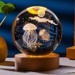 3d φωτιστικό σε γυάλινη μπάλα - Μέδουσες