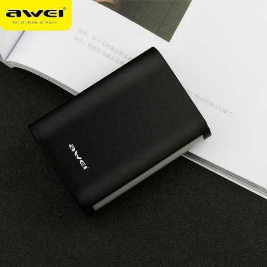 PowerBank Awei P40K 10000mAh με 2 Θύρες USB-A Quick Charge 3.0 Μαύρο PowerBank Awei P40K 10000mAh με 2 Θύρες USB-A Quick Charge 3.0 Μαύρο