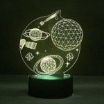 Διακοσμητικό Τρισδιάστατο Φωτιστικό - Πλανήτες