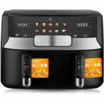 Φριτέζα Αέρος Raf R-5272 με Διπλό Αποσπώμενο Κάδο 9lt Μαύρη