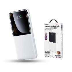 PowerBank Remax RPP-622 10000mAh με 2 Θύρες USB-A και Θύρα USB-C   Λευκό