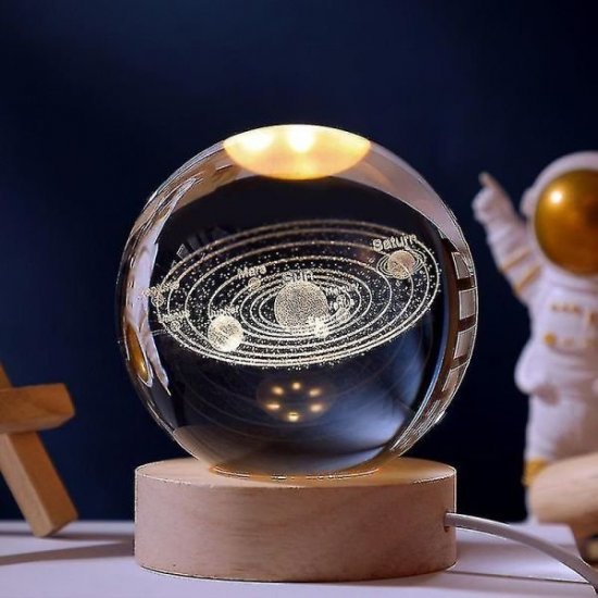 3d φωτιστικό σε γυάλινη μπάλα - Ηλιακό Σύστημα 3d φωτιστικό σε γυάλινη μπάλα - Ηλιακό Σύστημα