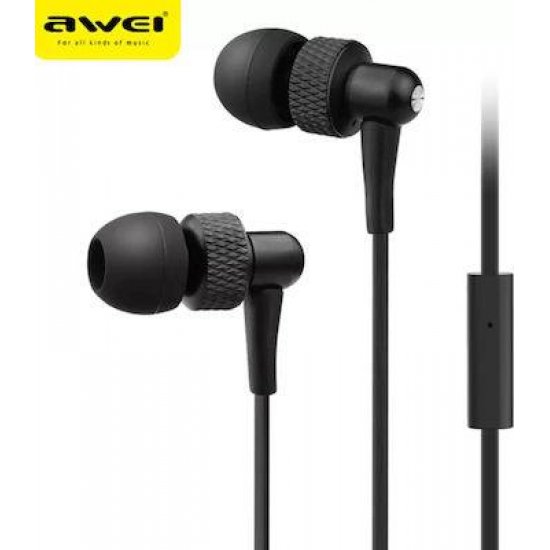 Awei ES-390i In-ear Handsfree με Βύσμα 3.5mm Μαύρο Awei ES-390i In-ear Handsfree με Βύσμα 3.5mm Μαύρο