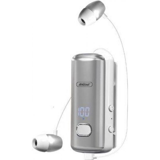 Andowl Q-EH880 In-ear Bluetooth Handsfree Ακουστικά Γκρι Andowl Q-EH880 In-ear Bluetooth Handsfree Ακουστικά Γκρι