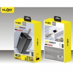 PowerBank KLGO KP-93 40000mAh 22.5W με 2 Θύρες USB-A και Θύρα USB-C   Μαύρο