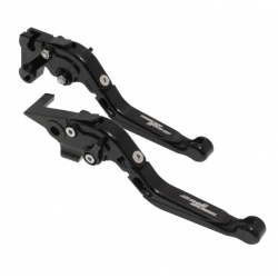 Ρυθμιζόμενες και Αναδιπλούμενες Μανέτες Αλουμινίου με Λογότυπο Tracer 900 GT – Μαύρο