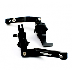 Ρυθμιζόμενες και Αναδιπλούμενες Μανέτες Αλουμινίου με Λογότυπο Tracer 900 GT – Μαύρο