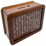 Ξύλινος κουμπαράς κουτί με μαρκαδόρο