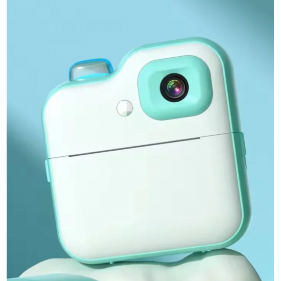 Ψηφιακή Παιδική Φωτογραφική Μηχανή στιγμιαίας εκτύπωσης 2,4″ Andowl C8 Γαλάζια