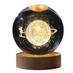 3d φωτιστικό σε γυάλινη μπάλα - Κρόνος