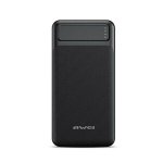 PowerBank Awei P6K 20000mAh με 2 Θύρες USB-A  Μαύρο