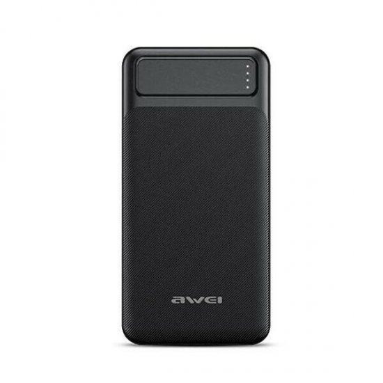 PowerBank Awei P6K 20000mAh με 2 Θύρες USB-A Μαύρο PowerBank Awei P6K 20000mAh με 2 Θύρες USB-A Μαύρο
