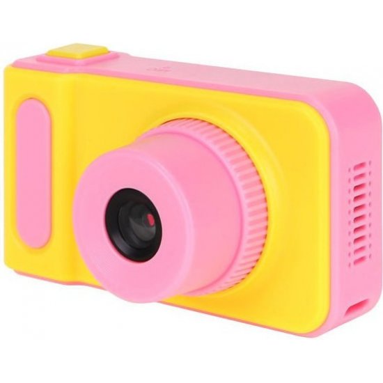 Παιδική Compact Φωτογραφική Μηχανή 0.3MP - Κίτρινο/Ροζ