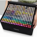 Επαγγελματικοί Μαρκαδόροι Ζωγραφικής με Διπλή Μύτη 204 χρώματα