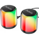 Hoco BS56 Ασύρματα Ηχεία Υπολογιστή 2.0 με RGB Φωτισμό και Bluetooth Ισχύος 10W σε Μαύρο Χρώμα