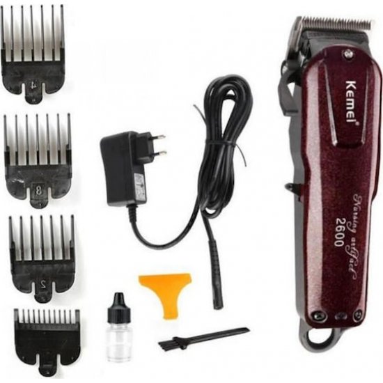 Kemei KM-2600 Επαναφορτιζόμενη Κουρευτική Μηχανή