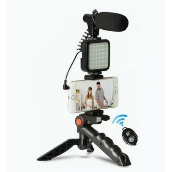 AY-49 Selfie Stick Τρίποδο Κινητού με Bluetooth Μαύρο AY-49 Selfie Stick Τρίποδο Κινητού με Bluetooth Μαύρο