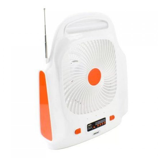 Andowl Ηλιακό σύστημα φωτισμού Q-F107 με Ηχείο και Ανεμιστήρα