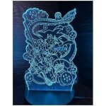 Διακοσμητικό Φωτιστικό 3D Illusion LED Dragon Ball Πολύχρωμο