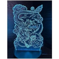 Διακοσμητικό Φωτιστικό 3D Illusion LED Dragon Ball Πολύχρωμο