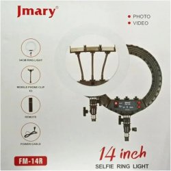 επαγγελματικό φωτιστικό ring light 34εκ. με βάσεις για κινητό και χειριστήριο